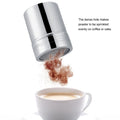 Stainless steel cocoa powder shaker for chocolate and icing sugar, designed for kitchen use, part of Everything Baby’s feeding accessories.