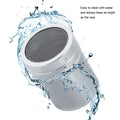 Stainless steel cocoa powder shaker with handle for chocolate and icing sugar, suitable for kitchen baking and cooking.