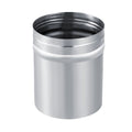 Stainless steel cocoa powder and icing sugar shaker for baking, displayed on a kitchen counter with a child-friendly design.
