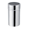 Stainless steel cocoa powder and sugar shaker for baking, with a large size, designed for easy sifting and sprinkling.