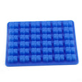Dark blue silicone bear-shaped ice cube mold tray for ice cream and chocolates, ideal for baby and kids nursing and feeding.