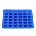 Dark blue silicone bear-shaped ice cube mold tray, ideal for ice, chocolate, and baby feeding treats, by Everything Baby.
