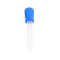 Dark blue silicone bear-shaped ice cube mold tray with dropper for making ice, ice cream, or chocolates, ideal for baby feeding and fun.