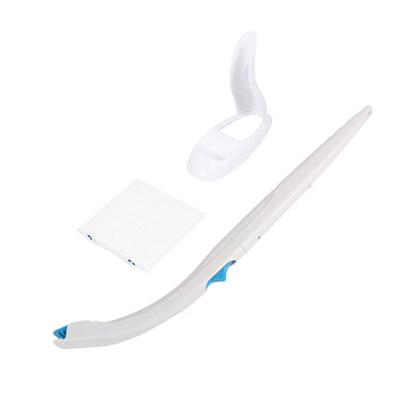Disposable cleaning toilet brush with replaceable detergent head, suitable for bathroom hygiene, from Everything Baby.