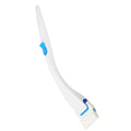 Disposable toilet brush with replaceable detergent head from Everything Baby, designed for safe bathroom cleaning.