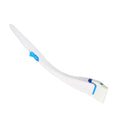 Disposable toilet brush with replaceable detergent head, designed for cleaning bathroom toilets efficiently.