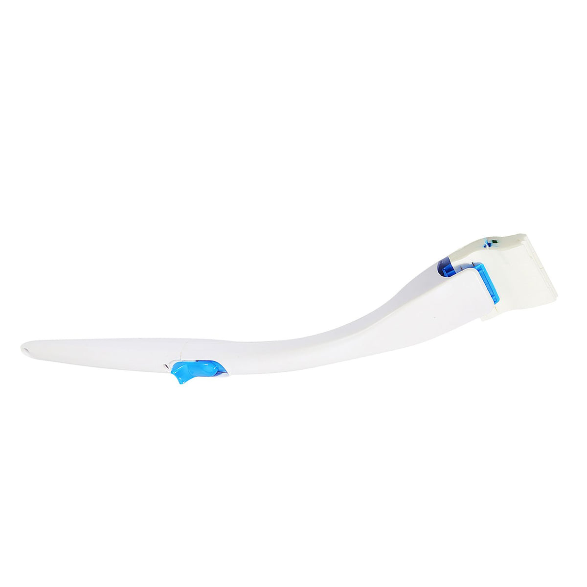 Disposable toilet brush with replaceable concentrated detergent head, ideal for bathroom cleaning in home hygiene routines.