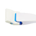Disposable toilet brush with replaceable detergent head, designed for bathroom cleaning, featuring a compact handle and hygienic design.