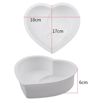 Heart-shaped silicone cake mold by Everything Baby, perfect for baking chocolates and cakes for Mother's Day celebrations.