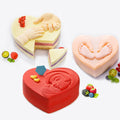Heart-shaped silicone cake mold by Everything Baby, perfect for baking chocolates or treats for special occasions.