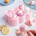 Silicone ice pop mold for DIY fruit puree, pudding, and yogurt, ideal for making homemade baby and kids' frozen treats.