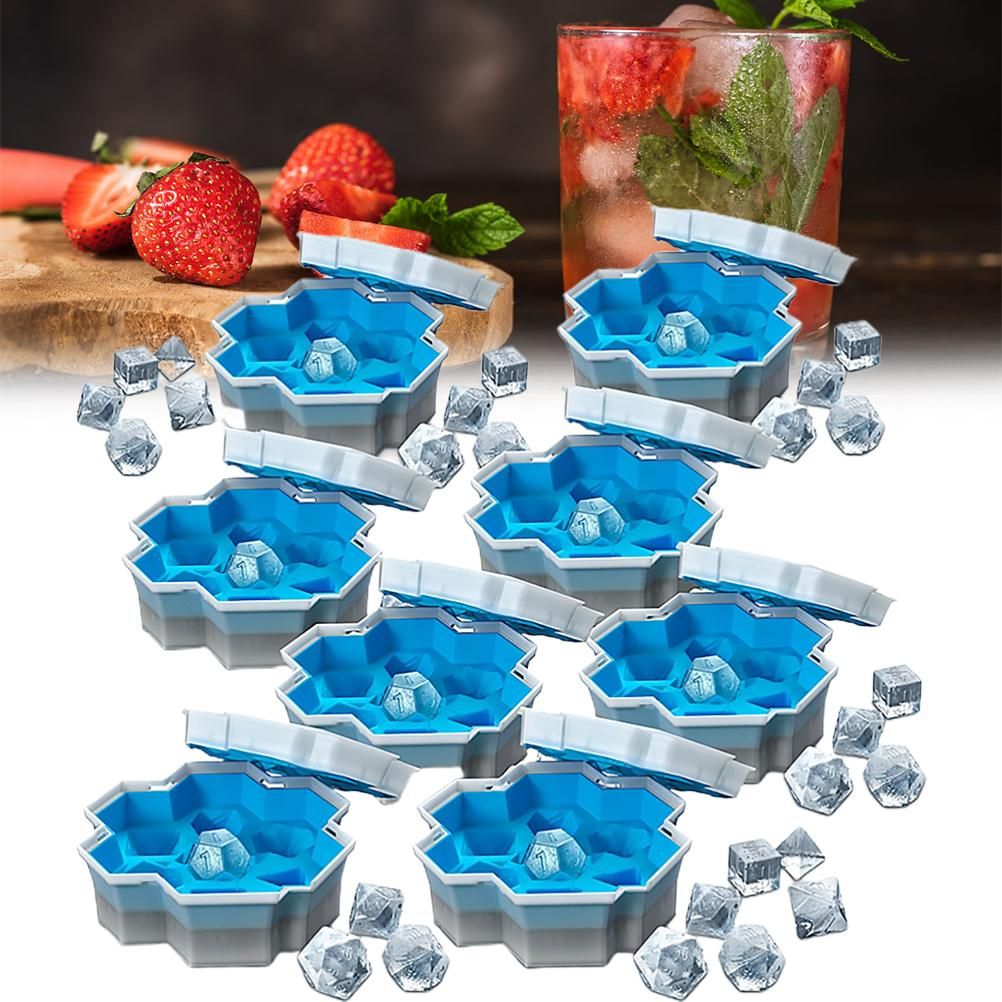 Soft silicone ice dice mold and ice bucket game tray for kids, part of pretend play toys by Everything Baby.