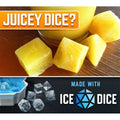 Silicone ice dice mold and sieve for pretend play, soft frozen trays for kids toy ice bucket game, by Everything Baby
