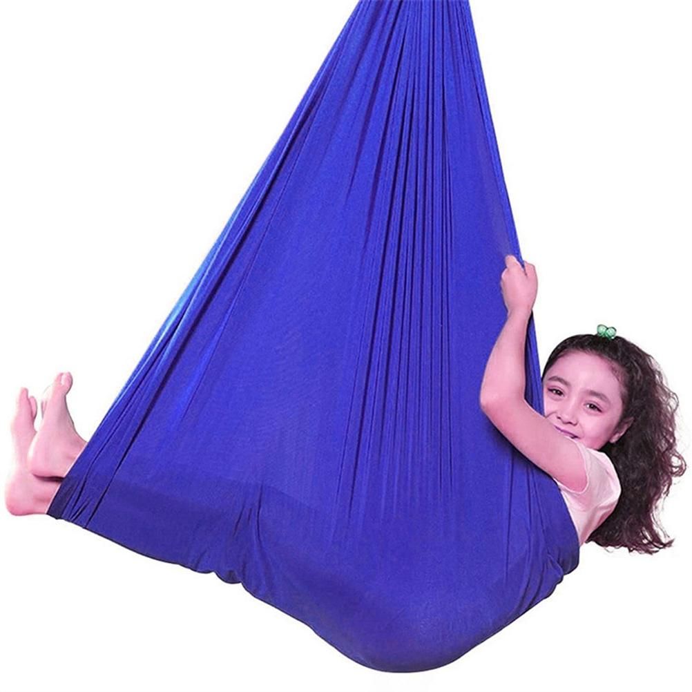 Elastic yoga swing hammock for children, teens, and adults designed for outdoor play and relaxation by Everything Baby.
