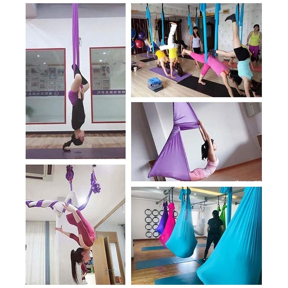 Children's elastic yoga swing hammock from Everything Baby, designed for kids, teens, and adults for outdoor play.
