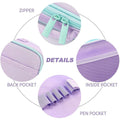 Large capacity double-layer cloth pencil case for girls, ideal for storing pens, notes, erasers, and school supplies.