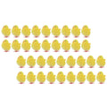 Set of 36 small yellow Easter chick figurines, 4cm, cute baby and kids toy decorations for home or party from Everything Baby.