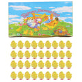Set of 36 yellow mini Easter chick toys, 4cm cute chick decorations for home or party, from Everything Baby.