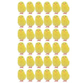 Set of 36 yellow mini Easter chick decorations, 4cm, cute tiny chicks for home or party decorations by Everything Baby.