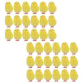 Set of 36 yellow mini Easter chick figurines, 4cm, cute baby chick decorations for home or party Easter celebrations.