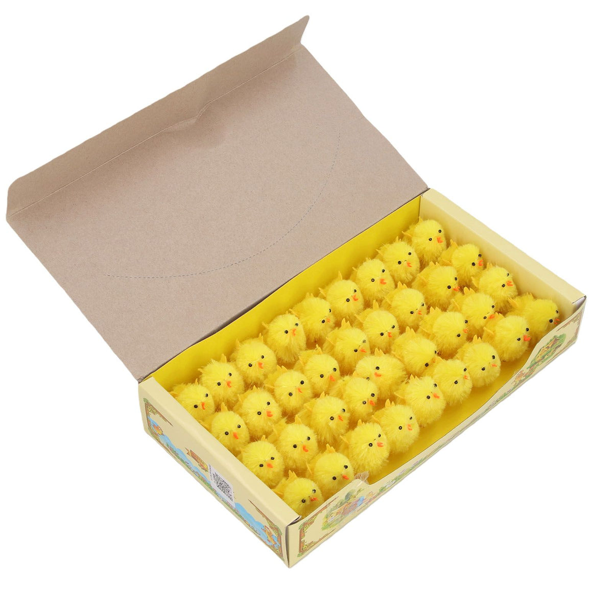 Set of 36 yellow mini Easter chicks, 4cm tall, cute toy figures for home and party decorations by Everything Baby