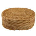 Rattan woven basket for fruit, flowers, or toys, portable oval wicker basket by Everything Baby for home or outdoor use