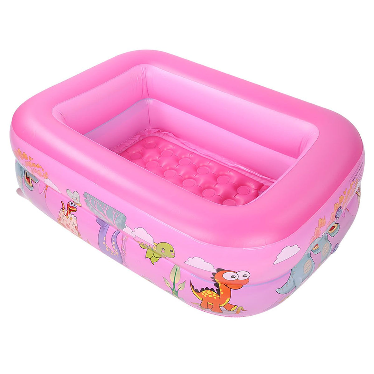 Large cartoon-themed inflatable children's swimming pool by Everything Baby, suitable for kids and adults for outdoor garden fun.