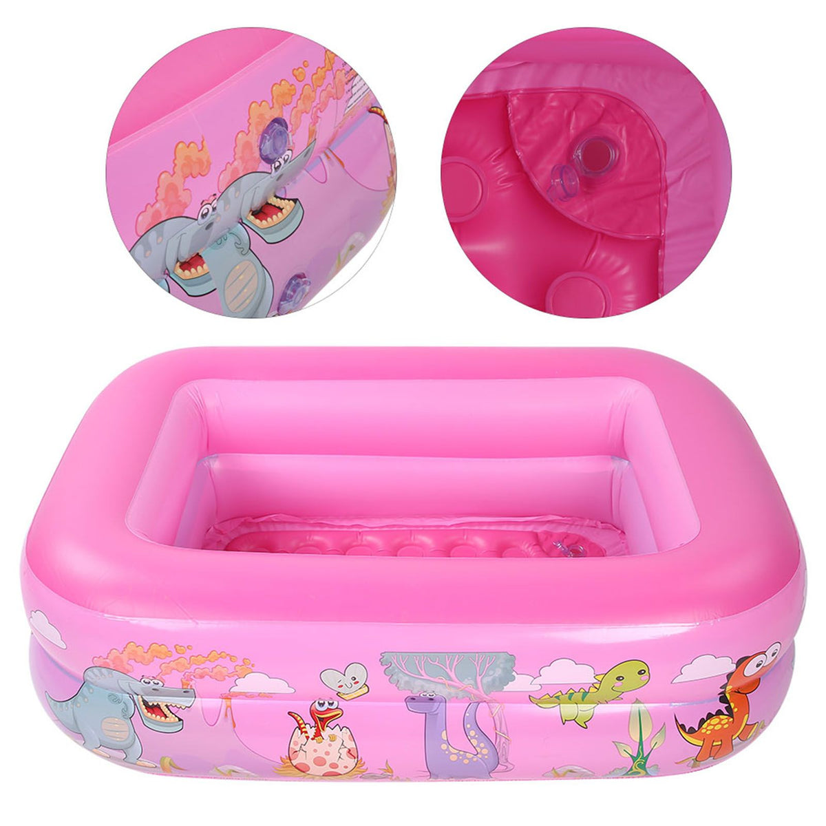 Large cartoon-themed inflatable children's swimming pool by Everything Baby, suitable for kids and babies for outdoor water fun.
