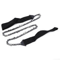 Outdoor portable survival chain saw by Everything Baby, compact hand tool for camping, hiking, and outdoor emergency use.