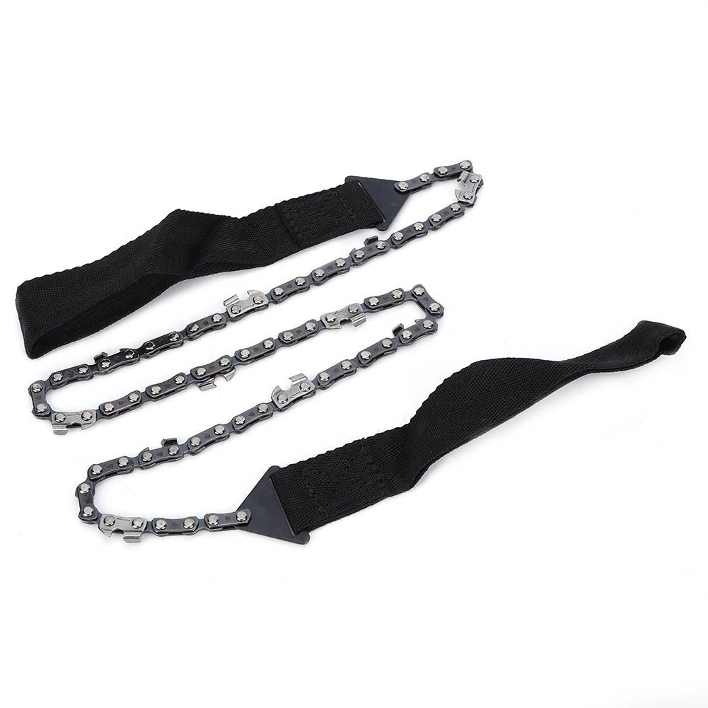 Outdoor portable survival chain saw by Everything Baby, compact hand tool for camping, hiking, and outdoor emergency use.