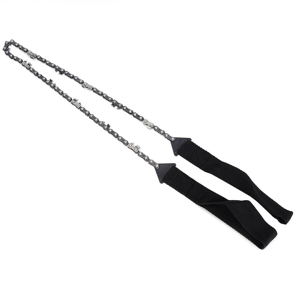 Portable outdoor survival chain saw by Everything Baby, compact hand tool for camping, hiking, and emergency outdoor play.