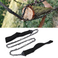 Outdoor portable survival chain saw by Everything Baby, compact hand tool for camping, hiking, and outdoor emergency use.