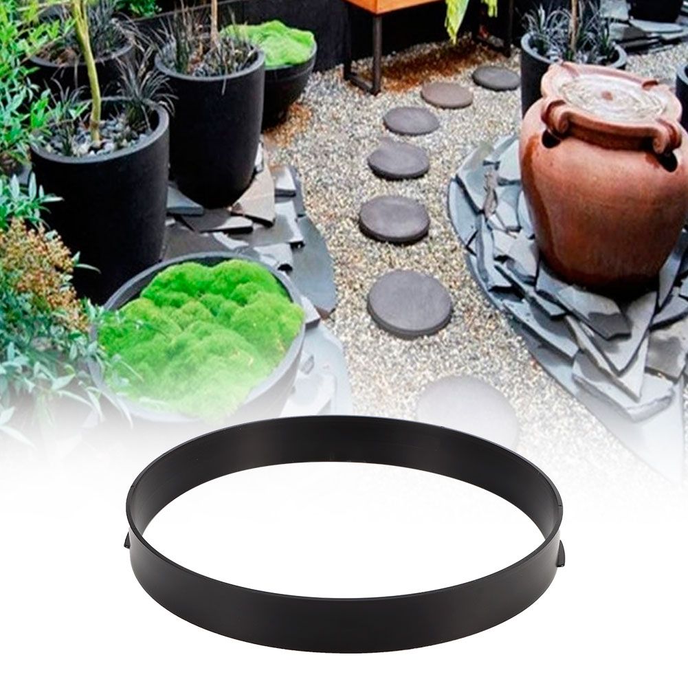 Plastic round garden paver mold by Everything Baby for DIY concrete walk and brick paving projects.