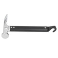 Aluminum alloy camping mallet and tent stake puller hammer, portable outdoor tool for removing tent pegs, suitable for camping gear.