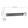 Aluminum alloy camping mallet with tent stake puller and hammer, portable outdoor tool for outdoor camping and tent setup.
