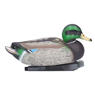 Plastic duck statue mold for gardening and decoration, featuring a baby duck design for courtyard and craft projects.