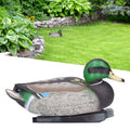 Plastic baby duck statue mold for garden decoration, featuring a realistic male duck design for outdoor craft and pretend play.