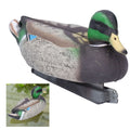 Plastic simulation duck statue for garden decor, featuring a male duck mold suitable for outdoor decoration and pretend play.
