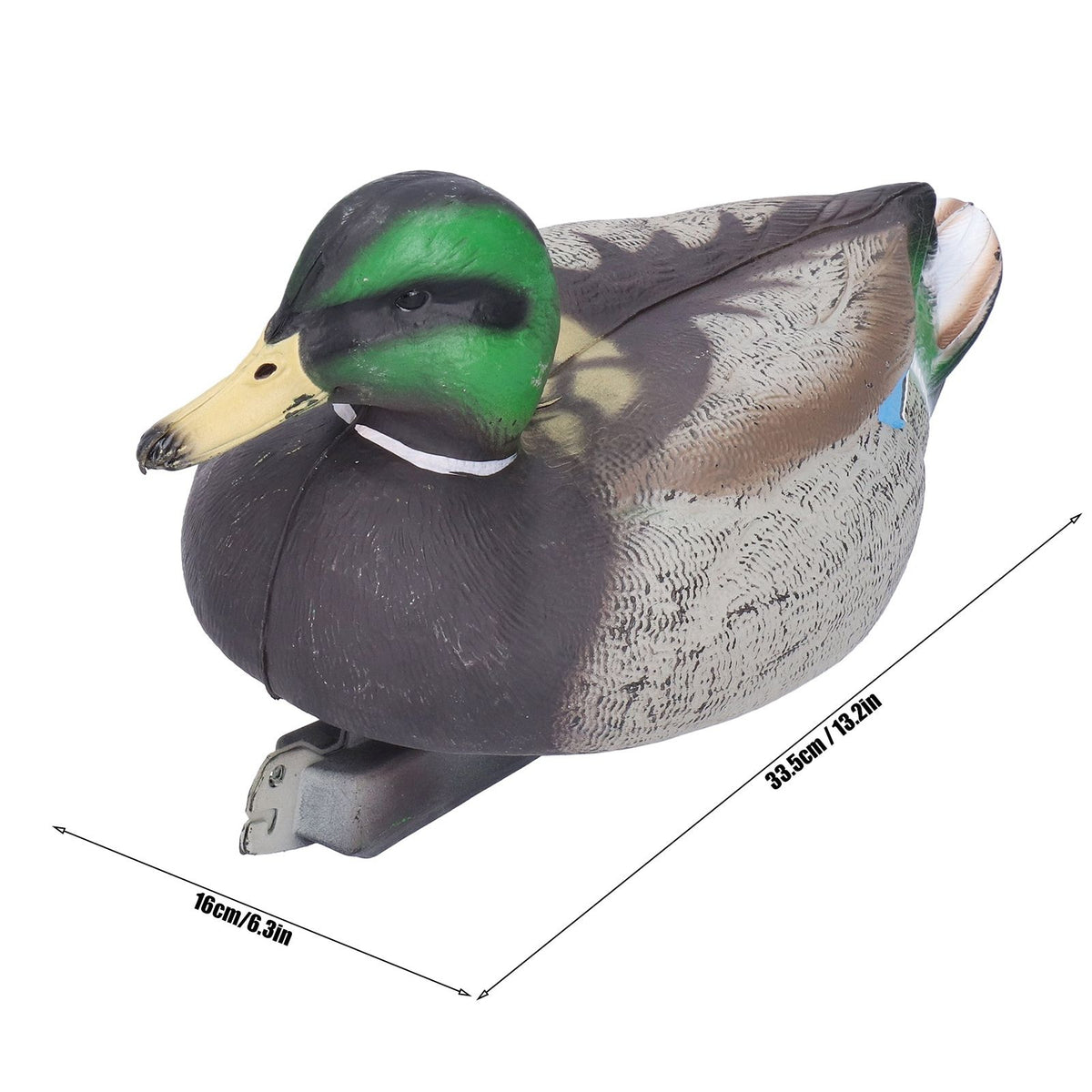 Plastic baby duck statue mold for garden decor, realistic duck figure for outdoor courtyard decoration and pretend play toys.