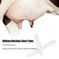 Two silicone short tube replacements for milking machine accessories, ideal for baby and kids nursing and feeding equipment.