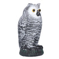 Plastic hunting fake owl decoy for outdoor gardens, used as pest deterrent and yard ornament, by Everything Baby.