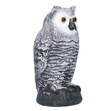 Plastic hunting fake owl decoy for outdoor gardens, used as pest deterrent and yard ornament, by Everything Baby.