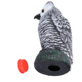 Plastic hunting fake owl decoy for outdoor gardens, designed to deter pests and protect yard plants.