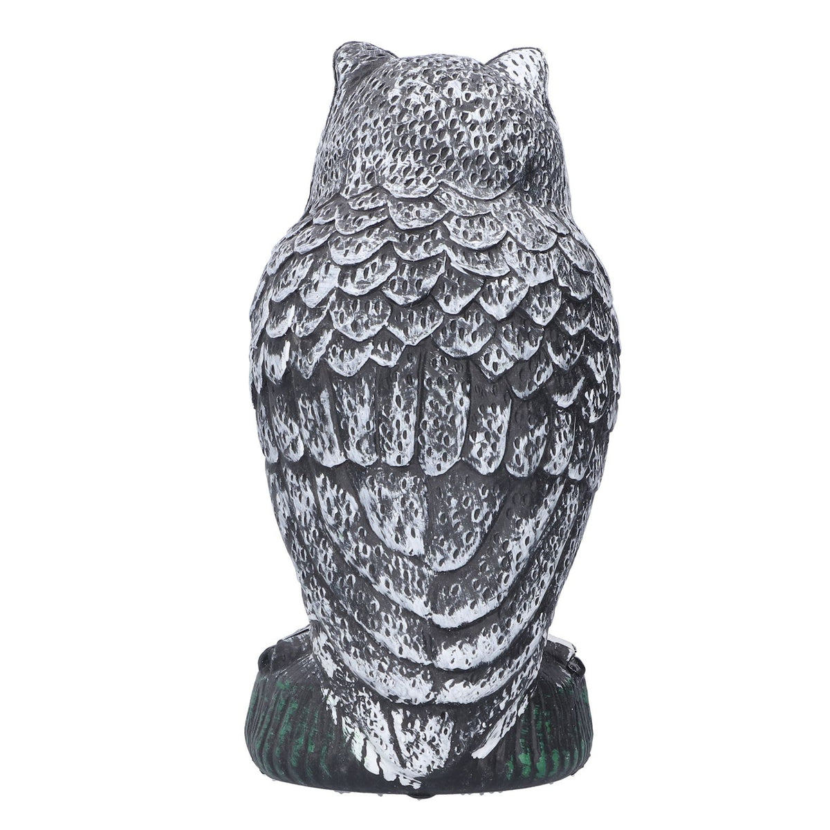 Plastic hunting fake owl decoy, outdoor garden ornament by Everything Baby, used as a pest deterrent and yard ornament.