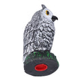 Plastic hunting fake owl decoy for outdoor gardens, garden yard ornament, pest deterrent, by Everything Baby
