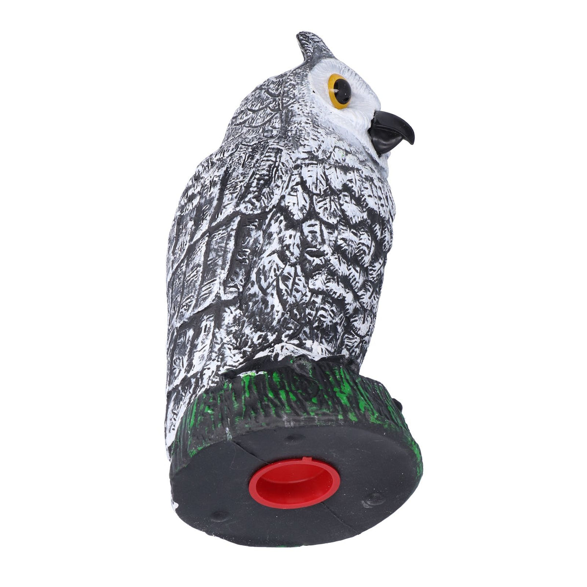 Plastic hunting fake owl decoy for outdoor gardens, garden yard ornament, pest deterrent, by Everything Baby