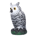 Plastic hunting fake owl decoy for outdoor gardens and yards, used as a pest deterrent and garden ornament by Everything Baby.