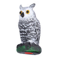 Plastic hunting fake owl decoy for outdoor gardens and yards, used as pest deterrent, from Everything Baby.
