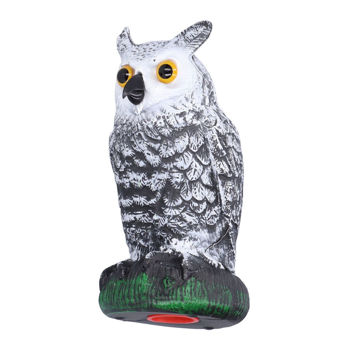 Plastic hunting fake owl decoy for outdoor gardens and yards, used as pest deterrent, from Everything Baby.