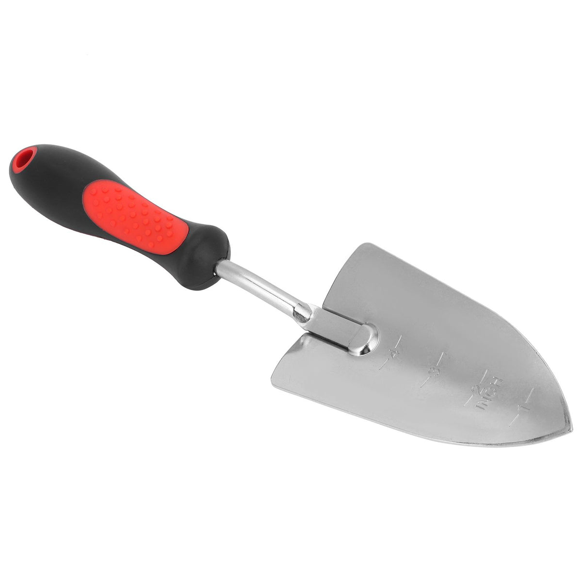 Chrome-plated garden shovel with 340mm handle, ideal for digging and planting in gardening and outdoor play activities.